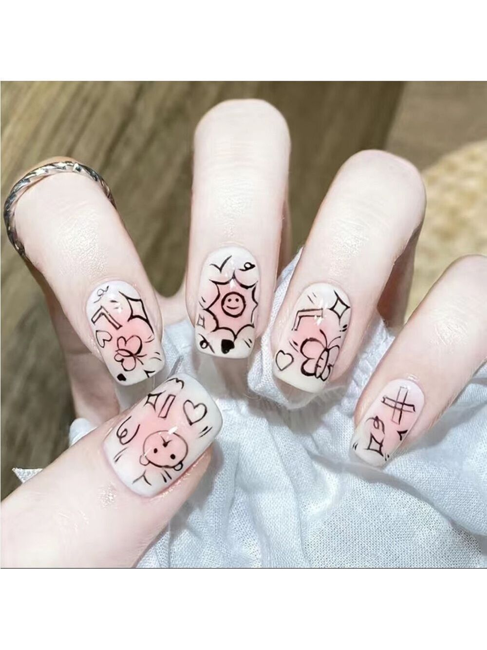 Doodle Bug - Nail Junkie - full artificial nail set